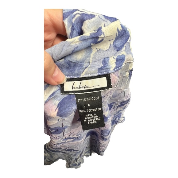 2-Piece Blue Floral Sweater & Dress Set Size 6 - Picture 5 of 7